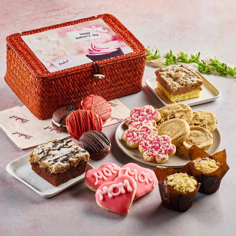 Mothers Day Gourmet Wicker Basket | Sweet & Thoughtful
