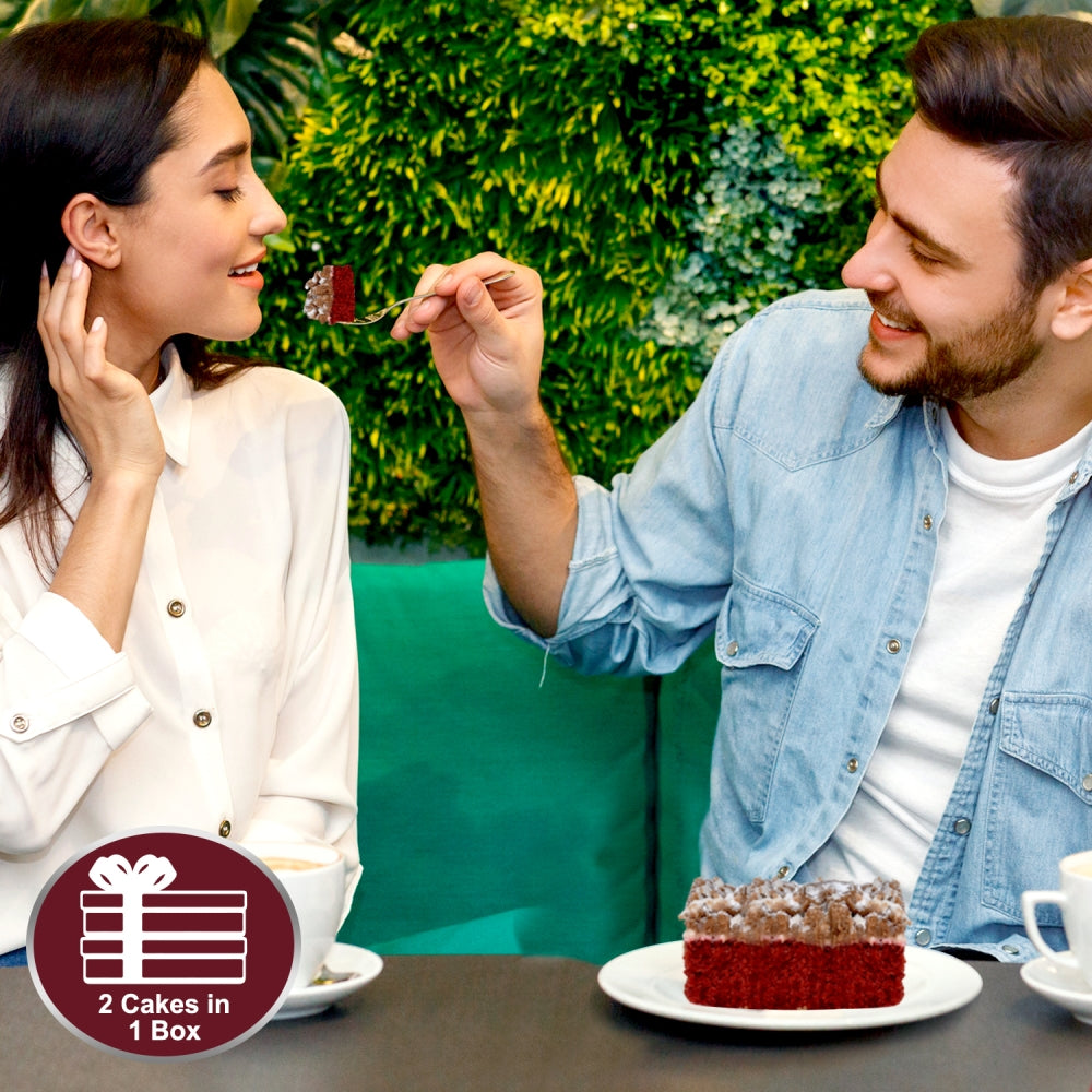 Red Velvet Favorite Crumb Cake - Dulcet Gift Baskets