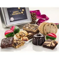 Happy Holidays Cookie and Brownie Gift Tin