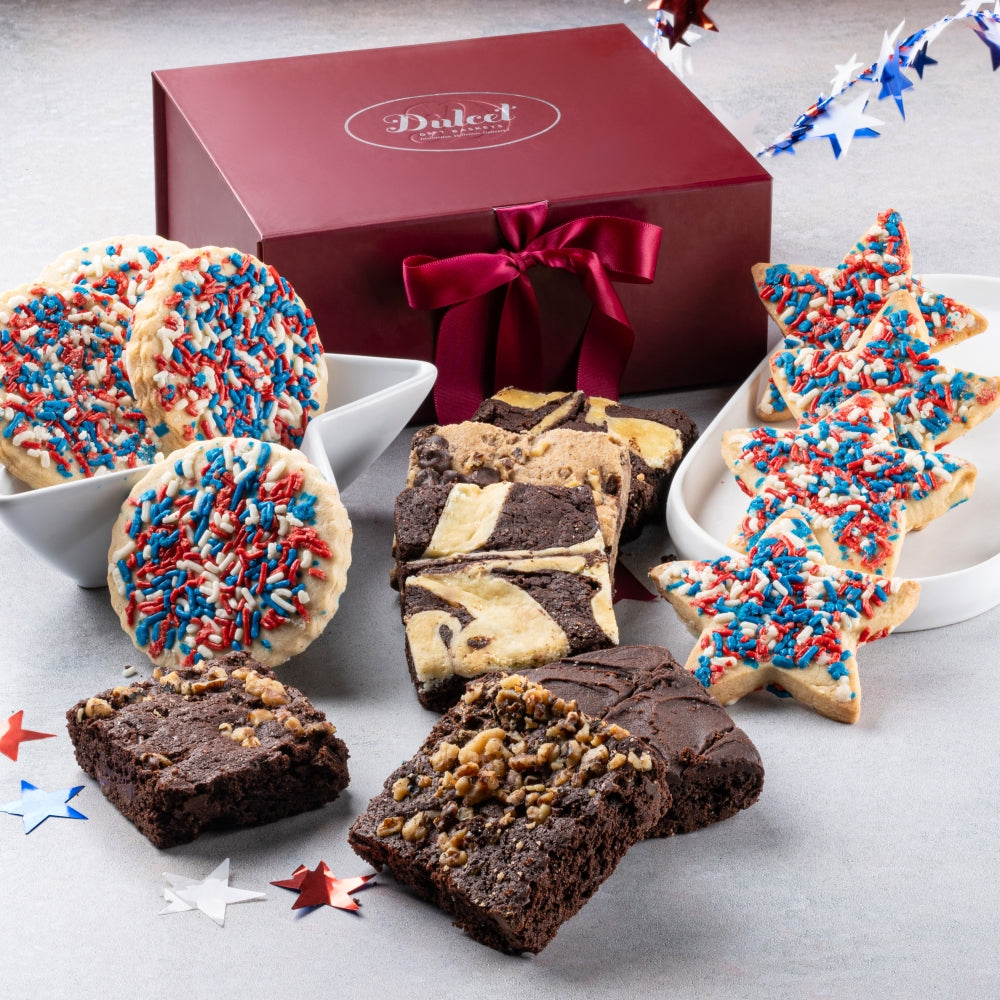 Patriotic Cookie and Brownie Signature Gift Box