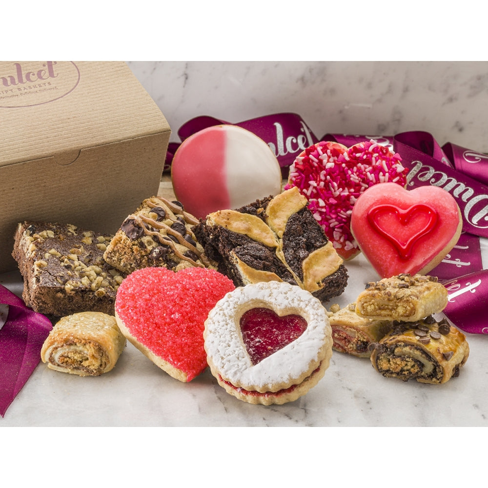 Valentine’s Day Holiday Pastry Sampler Gift Basket